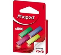 Agrafes colorées 26/6 800pcs MAPED