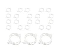 Agrafes de fixation pour de jardin - Ensemble de pinces de support en plastique vert réutilisables, outils de maintien de la tige réglables, accessoires de jardin légers et, loquets