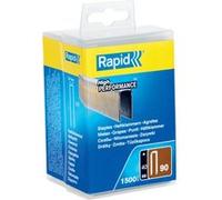 Agrafes en fil plat galvanisés n° 90/40 mm - 1500 pièces - Boite Polypropylène - RAPID-ISABERG - 5000127 Gris G