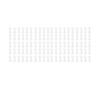 Agrafes en Plastique de Tissu d'ombre agrafes résistantes de Fixation de Parasol pour la Protection 100pcs de Filet de Jardin (Blanc)