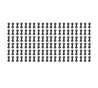 Agrafes en Plastique de Tissu d'ombre agrafes résistantes de Fixation de Parasol pour la Protection 100pcs de Filet de Jardin (Noir)