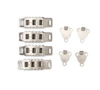 Agrafes Et Barettes Ajustable Pour Pantalons Et Jupes Argent X4