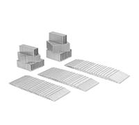 Agrafes et clous - lot de 5000 pièces - 20-25-32 mm - Pour agrafeuses/pistolets à clous électriques - Standard universel - Compatibles avec VONROC SG503DC