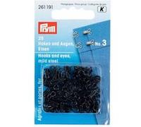 Agrafes et portes Prym n°3 Noir Noir