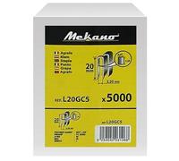 Agrafes galvanisées de type L (20) - Long. mm : 20