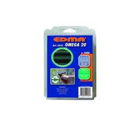 Agrafes galvanisées Omega 20 EDMA - plastifié vert - 1000 pièces - 430