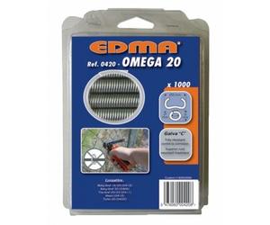 Agrafes gris anthracite - pour la pose de grillage - Omega 20 EDMA