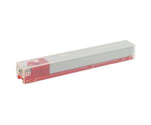 Agrafes Leitz à cartouche coloris rouge - capacité 80 feuilles - lot de 5 recharges de 210