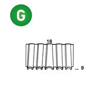 Agrafes mini-croco WM-09 / 18 - Boite de 3000 pièces - 6WM091