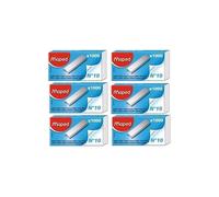 Agrafes N°10 - MAPED - Lot de 6 Boites - 1000 agrafes par boite - Zinguées - Mixte