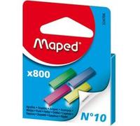 Agrafes - N°10 - Métal - Colorés - Boîte de 800 unités - Maped