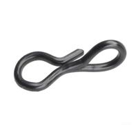 Agrafes Pêche Mouche 50pcs Acier Inoxydable Argent Agrafes Pêche(5mm) | Acier inoxydable pour robuste, changement pour rapide, , fini argent, résistant à la corrosion