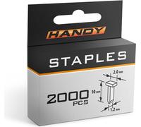 Agrafes pour agrafeuse / agrafeuse - 1,2 x 2 x 10 mm - 2000 pièces - y compris pour agrafeuse manuelle