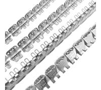 Agrafes pour bande transporteuse 600 mm en acier inoxydable, attache et jonction de convoyeur pour bandes légères 4,8 à 6,4 mm, fixation rapide industrielle, 4 pièces avec axes d’assemblage