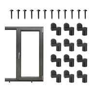 Agrafes pour cloisons anti-tempête | Réutilisables Anti Vibration Fixation sécurisée pour Fixations 12 Pièces - Clip Coupe-vent pour fenêtres | Maison Bureau Chambre par Structures Résidentielles