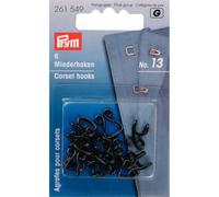 Prym Pym Black No.13 Crochets et Yeux pour Les Corsets - 1 unité