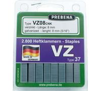 Agrafes Prebena 8 mm zinguées sous blister - VZ08CNK-B