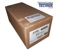 Agrafes Prebena Z 67CNKHA 67 mm galvanisées et résinées pour Prebena 5C-Z75 Tjep PQZ KL-57 6,0 M