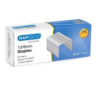Rapesco – Agrafes 13-8 mm – Boîte de 5000 – Galvanisées – Haute qualité