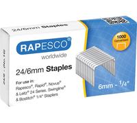 Agrafes RAPESCO 24/6 mm zinguées 1.000 pièces
