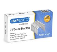 Rapesco Agrafes 24/8 galvanisées - Boîte 1000
