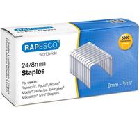 Agrafes RAPESCO 24/8 mm zinguées 5.000 pièces