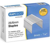 Agrafes RAPESCO 26/6 mm zinguées 5.000 pièces