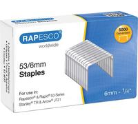 Agrafes RAPESCO 53/6 zinguées 5.000 pièces