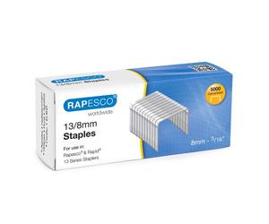 Agrafes Rapesco galvanisées pour pistolet agrafeur 13/8 - Boîte 5000