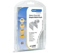 Agrafes - RAPESCO - Type 923 - 3200 pièces - 8mm, 10mm, 12mm, 13mm - Acier de haute qualité