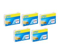 Agrafes - Rapid - Bébé - Lot de 5 Boîtes - 1000 Agrafes Cuivrées - Type 8/4 - 4 mm