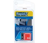 Agrafes Rapid n°53 8 mm inox Acier inoxydable