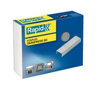 Agrafes Rapid Omnipress 60 zinguées 1.000 pièces