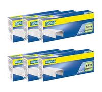 Agrafes - RAPID - SP19/6 mm - Galvanisé - Pack de 6 boîtes