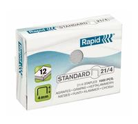 Agrafes Rapid standard 21/4 zinguées 1.000 pièces