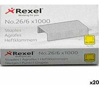 Agrafes Rexel 26/6 6 mm 1000 pièces (20 pièces)