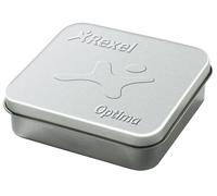 Agrafes Rexel Optima 26/6 zinguées 3 750 pièces en boîte métallique