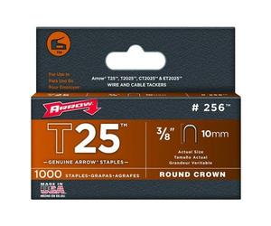 Agrafes rondes T25 pour câbles 6 mm - longueur 10 mm ARROW