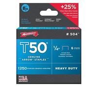 Arrow - Agrafes T50 504 - 6 mm (1/4'') - boîte de 1250 agrafes