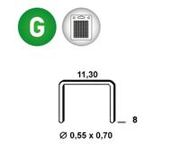 AGRAFES VX-08 BLISTER 1000 - ASLAFIX - 6VX081BL