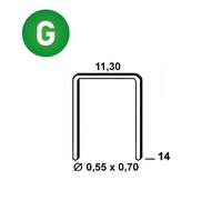 Agrafes VX-14 galva - Boite de 3000 pièces - 6VX141
