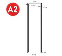 Agrafes WP-100 INOX Alsafix - Boite de 2180 pièces - 6WP1009