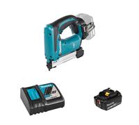 Agrafeuse 18V DST221Z + 1 batterie BL1850B 18V 5 Ah + chargeur rapide DC18RC MAKITA