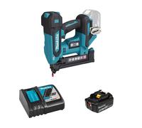 Agrafeuse 18V DST630Z + 1 batterie BL1850B 18V 5 Ah + chargeur rapide DC18RC MAKITA