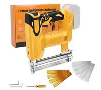 Agrafeuse à batterie compatible avec les batteries Dewalt 18 V 20 V max (sans batterie), agrafeuse électrique 2 en 1, avec 500 clous droits et 500 clous en forme de U, pour bois, tissu, tapis