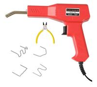 Agrafeuse à chaud 50W, Machine souder le plastique, Kit de réparation pare-chocs voiture, du, pistolet agrafe chaude(Plug with plier)