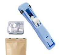 Agrafeuse à clip Push Binder Capacité de 45 feuilles avec 50 recharges métalliques | Agrafeuse à pince de voyage réutilisable, pour enseignant, bureau, école, salle de ureau à domicile, papet