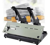 Agrafeuse À Double Tête, Agrafeuse Rapide Automatique Robuste, Profondeur De Reliure 100 Mm, Épaisseur De Reliure 60 Feuilles, Agrafeuse Manuelle À Double Usage Avec Couture À Cheval Plate, Pour Burea