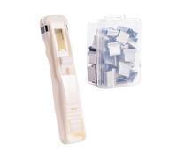 Agrafeuse à pince compacte | Agrafeuse manuelle | pour maison, appartement, école, documents scolaires, bureau, salle de classe