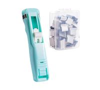 Agrafeuse À Pince Pour Classeur - Distributeur De Pinces En Acier Inoxydable, Agrafeuse À Pousser Réutilisable, Outil D'organisation De Documents Durable, Kit Portable Pour La Maison | Ensemble De Pin
